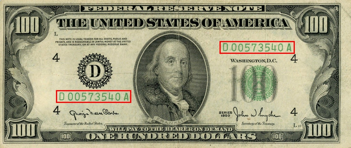 1977 20 Dollar Bill Security Features